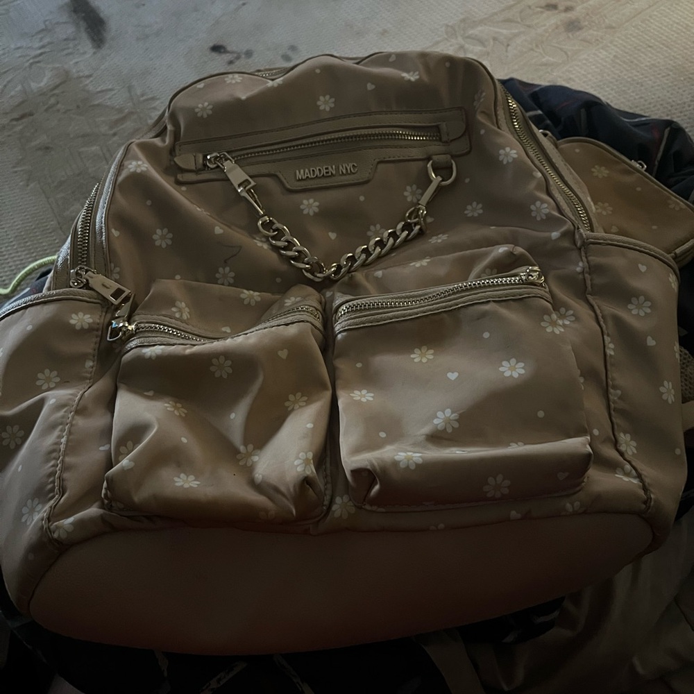 Madden NYC Beige Floral Women's Backpack